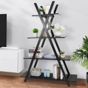 A-Frame Wooden Ladder Open Display Rack