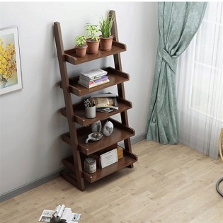 Floor-standing ladder-shaped storage rack display stand