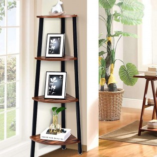 Four-layer corner shelf industrial multi-purpose bookcase