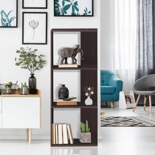 Office furniture three-layer storage bookcase