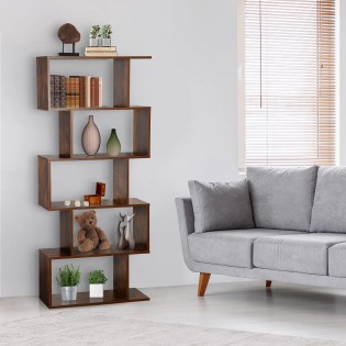 Suitable for bedroom living room wooden bookcase